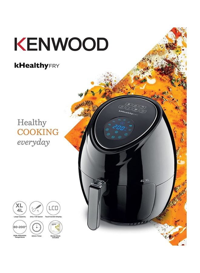 KENWOOD - Digital 4.0 L Size- XL HealthyFRY Air Fryer with Rapid Hot Circulation for Frying, Grilling, Broiling, Roasting, Baking and Toasting 4 L 1500 W HFP31.000BK Black - Image 1