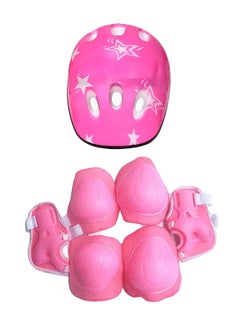 Generic 7 Pieces Kids Protective Gear Set Scooter Skate Roller Cycling Knee And Elbow Pads  - Image 1