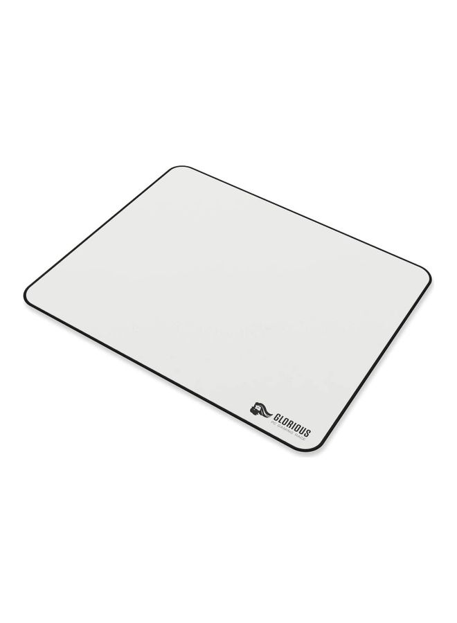Glorious - Glorious Large Gaming Mouse Pad for Desk - Rubber Base Computer Mouse Mat - Durable Mouse Mat - Cloth Mousepad with Stitched Edges - White Cloth Mousepad | 11"x13" (GW-L) - Image 1