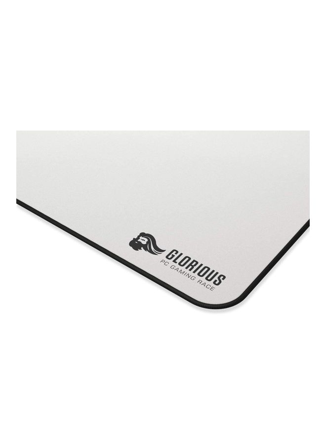 Glorious - Glorious Large Gaming Mouse Pad for Desk - Rubber Base Computer Mouse Mat - Durable Mouse Mat - Cloth Mousepad with Stitched Edges - White Cloth Mousepad | 11"x13" (GW-L) - Image 1