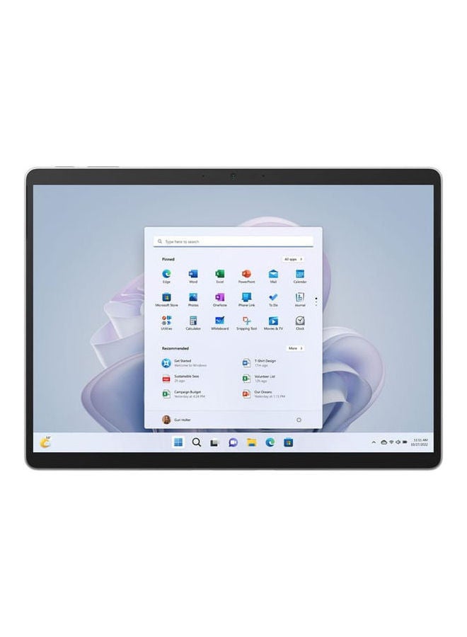 مايكروسوفت Pro 9 Laptop With 13 Inch Display, Core i7-1255U Processor/16GB RAM/1TB SSD/Integrated Graphics/Windows 11 Home English/Arabic Platinum - Image 4