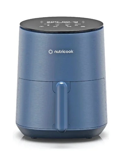 nutricook Air Fryer Mini, Digital Display, Tempered Glass Control Panel, 8 Preset Programs with built-in Preheat function 3.3 L 1500 W AFM033B Blue