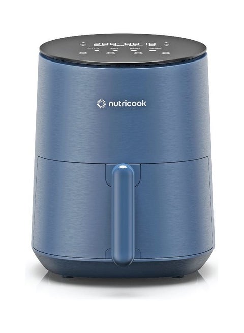 Air Fryer Mini, Digital Display, Tempered Glass Control Panel, 8 Preset Programs with built-in Preheat function 3.3 L 1500 W AFM033B Blue