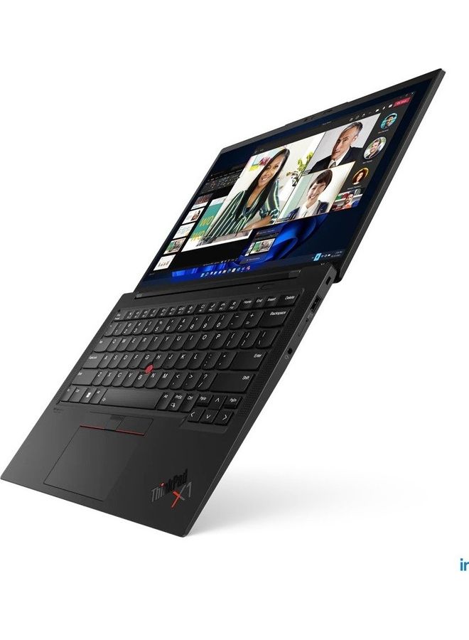 Lenovo X1 Carbon I7-1255U 16GB Base DDR5 512GB SSD M.2 2280 NVMe G4 Iris Xe Win 11 Pro 64-DG 14.0 Inch WUXGA AG 400nits IR FHD Cam Intel AX211 WWAN Upgradable No Wired Ethernet Y-FPR 4 Cell English/Arabic Black  - Image 2