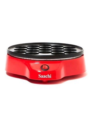 18-Pieces Dumpling / Dutch Pancake Maker with Automatic Temperature Control and Non-Stick Cooking Plate 700 W NL-DM-1852-RD Red - v1675862261/N18169557A_1