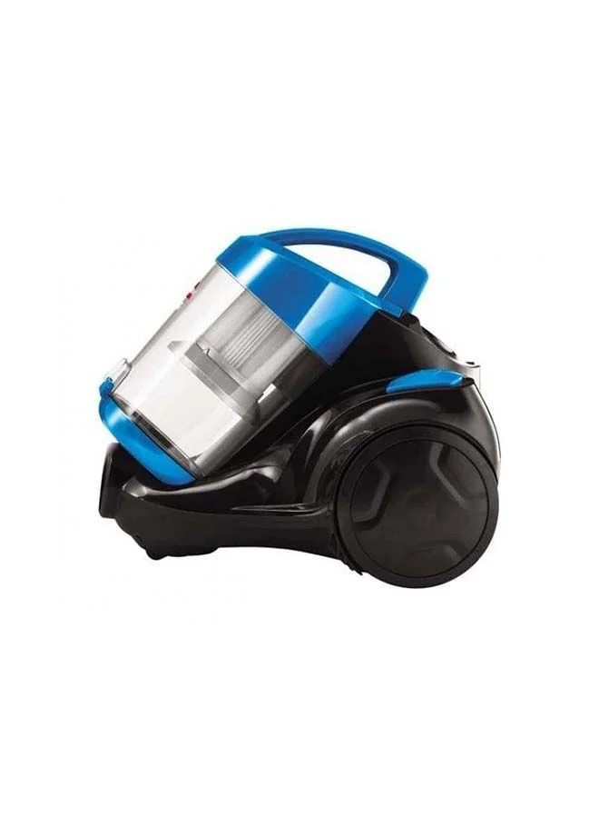 Bissell Zing Compact Canister Vacuum: Powerful Cyclonic Technology, Compact and Lightweight Design, Swivel Steering, Easy Empty Dirt Cup, Versatile Performance for Carpets and Hard Floors 2.5 L 1500 W 2155E Blue/Black