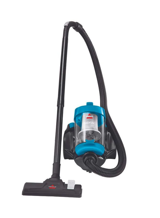 Bissell Zing Compact Canister Vacuum: Powerful Cyclonic Technology, Compact and Lightweight Design, Swivel Steering, Easy Empty Dirt Cup, Versatile Performance for Carpets and Hard Floors 2.5 L 1500 W 2155E Blue/Black
