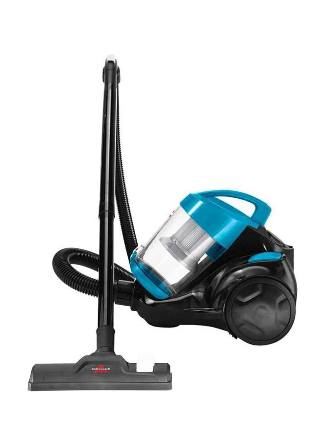 Bissell Zing Compact Canister Vacuum: Powerful Cyclonic Technology, Compact and Lightweight Design, Swivel Steering, Easy Empty Dirt Cup, Versatile Performance for Carpets and Hard Floors 2.5 L 1500 W 2155E Blue/Black