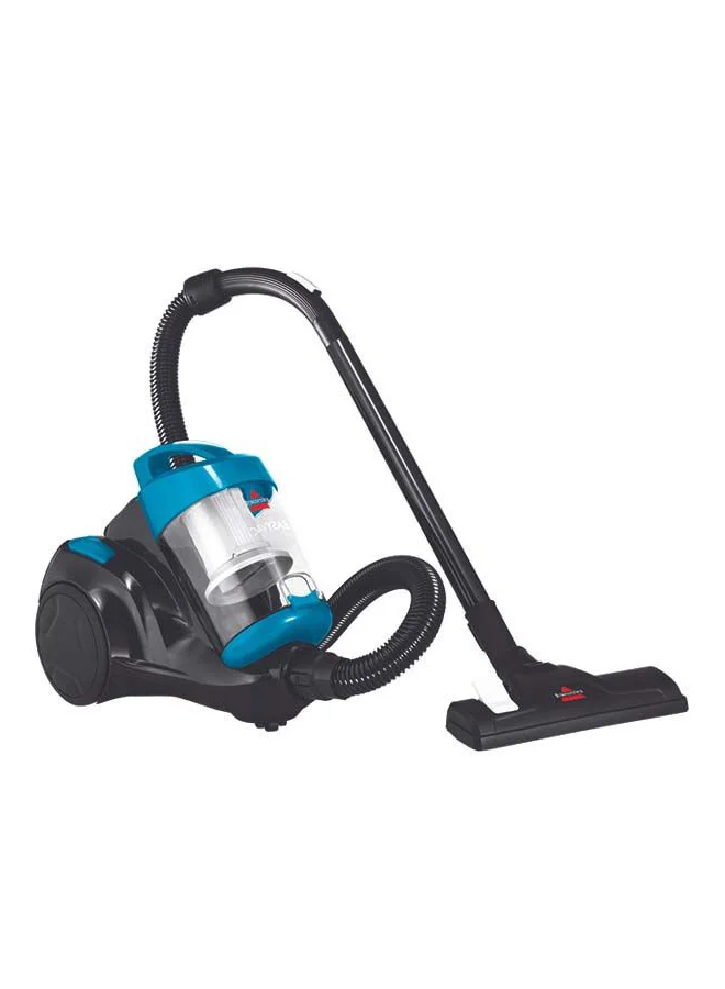 Bissell Zing Compact Canister Vacuum: Powerful Cyclonic Technology, Compact and Lightweight Design, Swivel Steering, Easy Empty Dirt Cup, Versatile Performance for Carpets and Hard Floors 2.5 L 1500 W 2155E Blue/Black