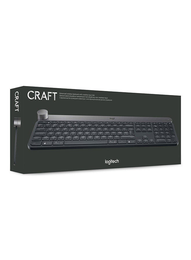 Craft Illuminated Wireless Keyboard, 2.4Ghz Wireless And Bluetooth, Programmable Input Dial, Multi-Device, Automatic Backlit Keys, Rechargeable, PC/Mac/Laptop Qwerty US-International Layout Black - v1675862274/N18882234A_4