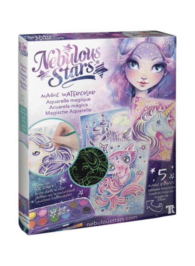 Nebulous Stars Glow In The Dark Magic Watercolour Purple/Pink/Blue - Image 1