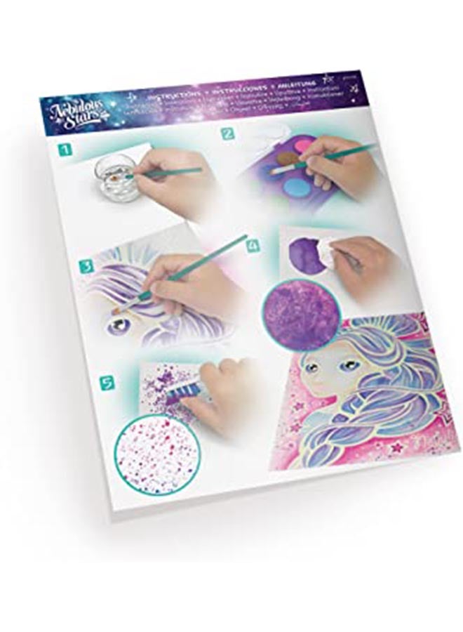 Nebulous Stars Glow In The Dark Magic Watercolour Purple/Pink/Blue - Image 2