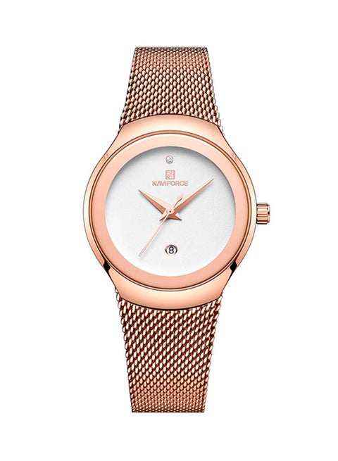 Men's Leather Strap Analog Wrist Watch NF9142