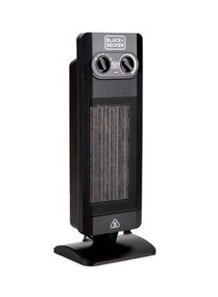 BLACK+DECKER Vertical Fan Heater, 2000W, 52cm Height for Maximum Room Coverage, Thermostatic & Dual Thermal Control, 2 Heat Settings, Oscillation, Cooling Fan, Auto Shutof 2000 W HX340-B5 Black  - Image 2