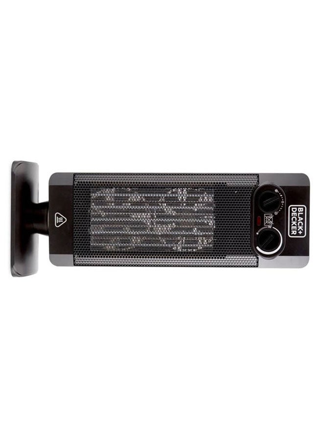BLACK+DECKER - Vertical Fan Heater, 2000W, 52cm Height for Maximum Room Coverage, Thermostatic & Dual Thermal Control, 2 Heat Settings, Oscillation, Cooling Fan, Auto Shutof 2000 W HX340-B5 Black - Image 1