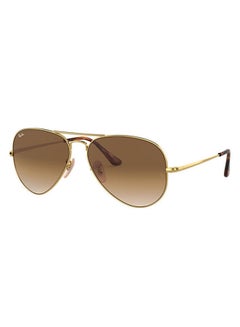 Ray-Ban Full Rim Aviator Sunglasses - RB3689 914751 58-14 - Lens Size: 58 mm - Gold  - Image 2