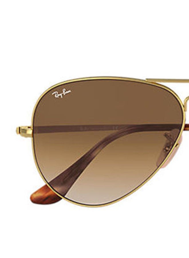 Ray-Ban Full Rim Aviator Sunglasses - RB3689 914751 58-14 - Lens Size: 58 mm - Gold  - Image 4