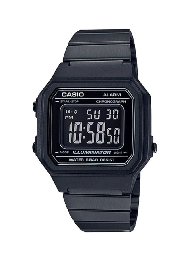 CASIO - Water Resistant Digital Watch B650WB-1BDF  Black - Image 1