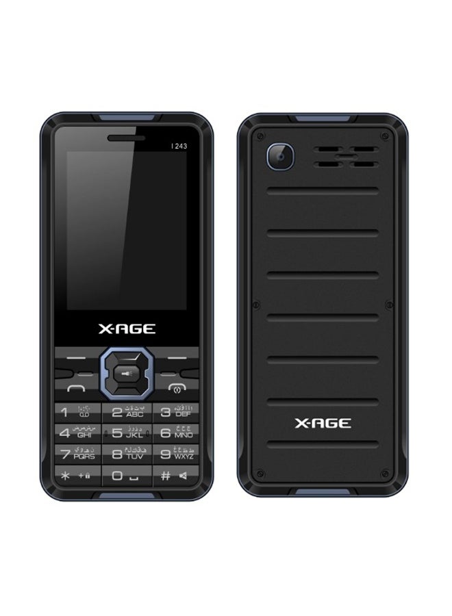 X-Age - I243 Dual SIM Black/Blue 32MB 2G - Image 1