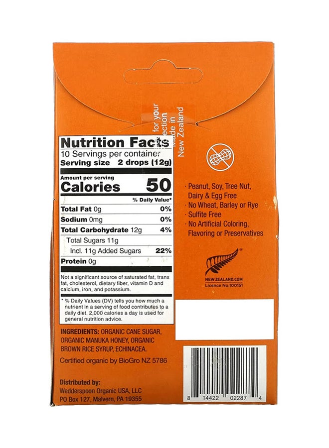 Wedderspoon Manuka Honey Drops - Honey & Echinacea - Image 2