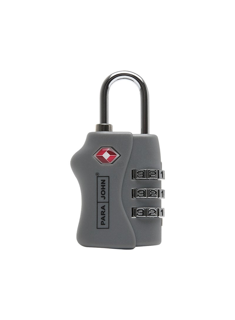 PARAJOHN - 3-Digit Security Luggage Lock Silver - Image 1