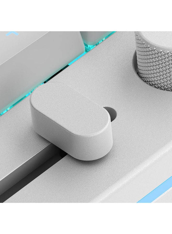 Glorious - Glorious GMMK Modular Mechanical Gaming Numpad - Customizable RGB Backlighting, Cherry MX Switches, ABS Keycaps, Pre-Lubed Fox Switches, Pre Built Mechanical - White - Image 1