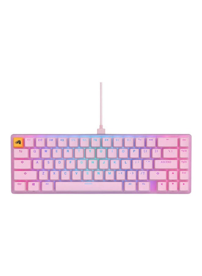 Glorious - Glorious GMMK2 Modular Mechanical Keyboard | Pre-Built Edition | Compact 65% | Pink USA TKL | GLO-GMMK2-65-FOX-P - Image 1