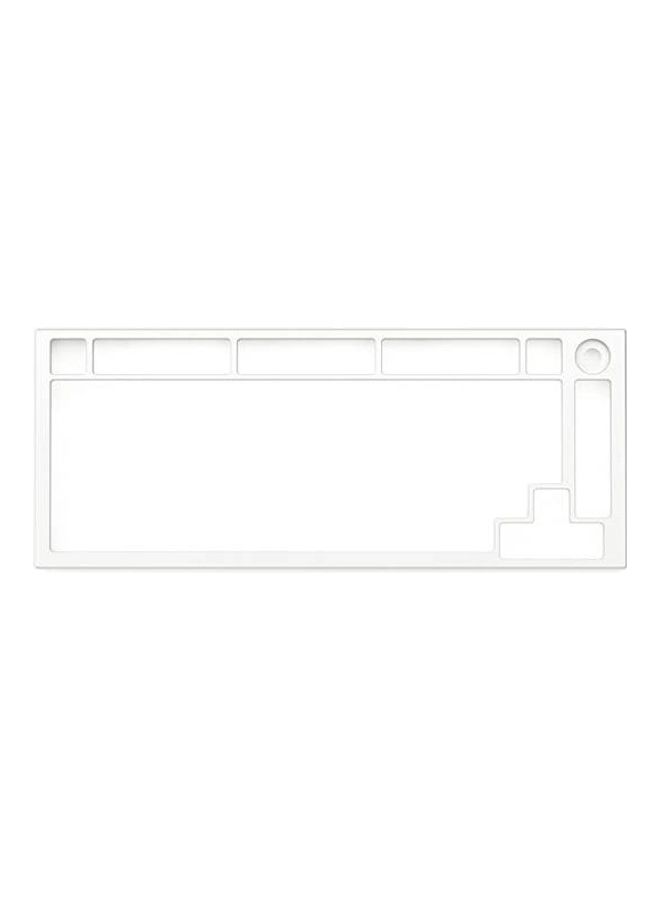 Glorious - Glorious Top Frame for GMMK PRO - 75% Keyboard with Knob - Glorious Gaming - Aluminum Mounting Frame for Custom Mechanical Keyboard for PC Gaming and Programming (White) - Image 1