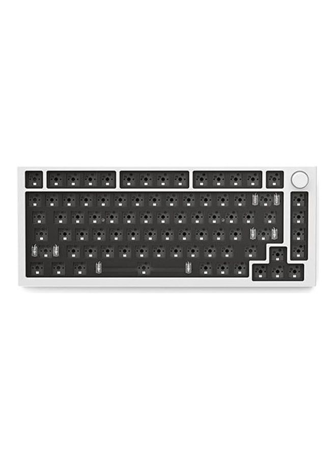 Glorious - Glorious Top Frame for GMMK PRO - 75% Keyboard with Knob - Glorious Gaming - Aluminum Mounting Frame for Custom Mechanical Keyboard for PC Gaming and Programming (White) - Image 1