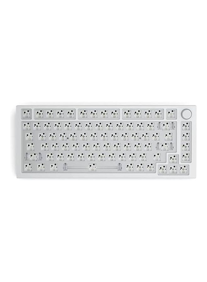 Glorious - Glorious Top Frame for GMMK PRO - 75% Keyboard with Knob - Glorious Gaming - Aluminum Mounting Frame for Custom Mechanical Keyboard for PC Gaming and Programming (White) - Image 1