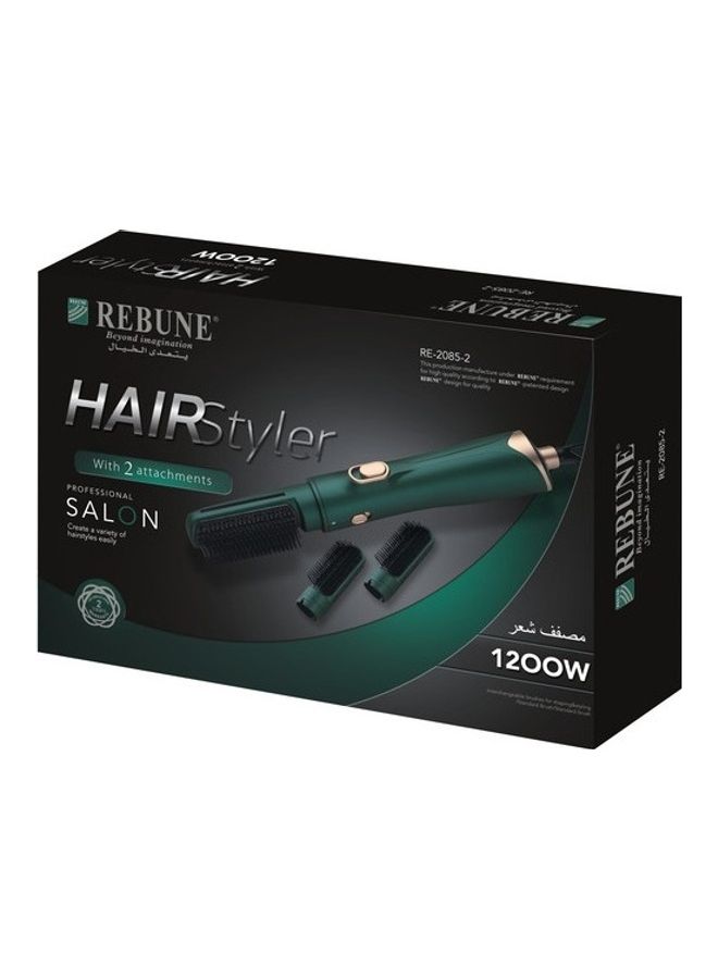 REBUNE 2 Piece Ribbon Hair Dryer Green  - Image 2