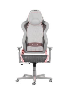 DXRacer DXRacer AIR Ultra-Breathable Gaming Chair with Memory foam headrest cushion & Built-in lumbar support - Pink & Grey  - Image 1