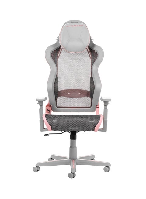DXRacer AIR Ultra-Breathable Gaming Chair with Memory foam headrest cushion & Built-in lumbar support - Pink & Grey