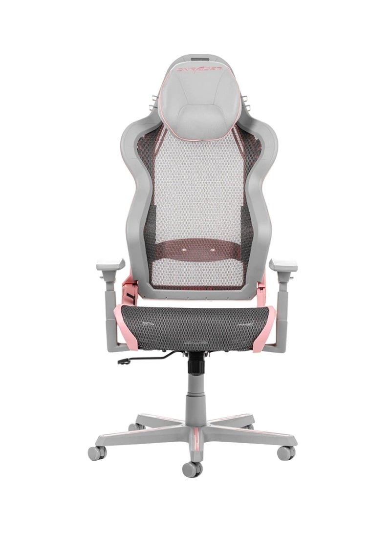 دي إكس ريسر كرسي ألعاب DXRacer AIR فائق التهوية مع وسادة مسند رأس من الإسفنج الذكي ودعم أسفل الظهر مدمج - وردي ورمادي  - Image 1