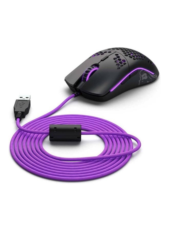 Glorious - Glorious Ascended Cable (Purple) - Flexible Lightweight Paracord - Gaming Mouse Replacement Cable Repair Accessory - Image 1