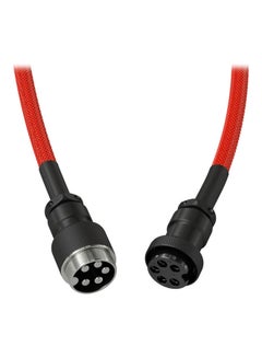 جلوريوس كابلات لوحة المفاتيح الملفوفة Glorious - كابلات USB-C المضفرة للوحات مفاتيح الألعاب الميكانيكية - أحمر  - Image 3