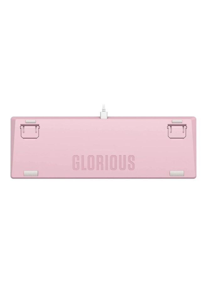 Glorious - Glorious Gaming Keyboard - GMMK 2 - TKL Hot Swappable Mechanical Keyboard, Prebuilt, Red Switches, Wired, TKL Gaming Keyboard, Compact Keyboard - Full Size Keyboard (Pink Keyboard) - Image 1
