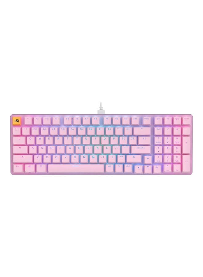Glorious - Glorious Gaming Keyboard - GMMK 2 - TKL Hot Swappable Mechanical Keyboard, Prebuilt, Red Switches, Wired, TKL Gaming Keyboard, Compact Keyboard - Full Size Keyboard (Pink Keyboard) - Image 1