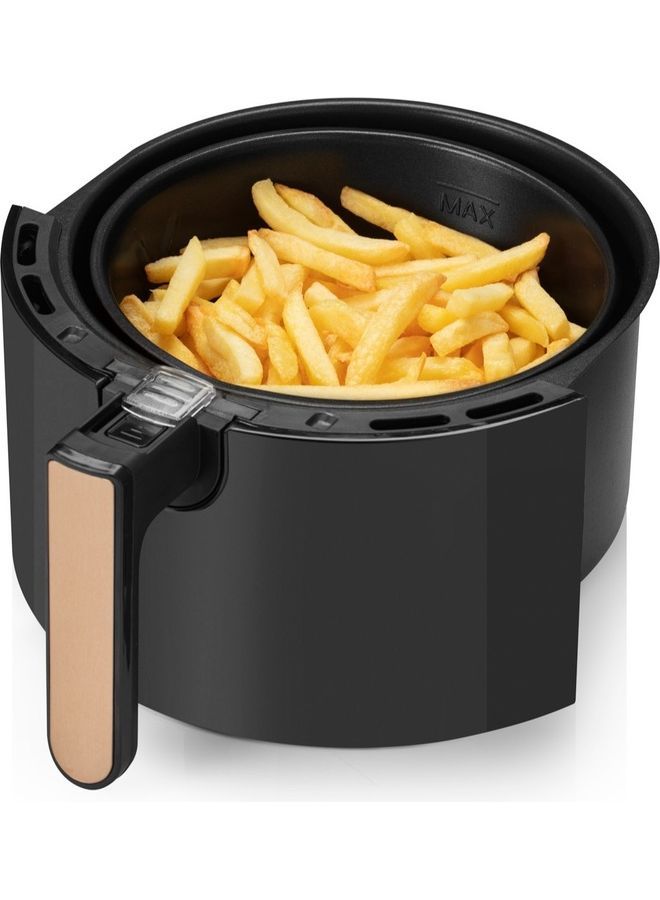 Arzum Airfryer Oil Free Cooking High Build Quality Time and Tempature Control 4 L 1350 W AR2062 Black - Image 3