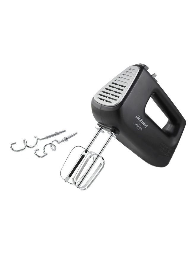 Arzum - Hand Mixer With 5 Speed Turbo Function 400.0 W AR1163 Black - Image 1