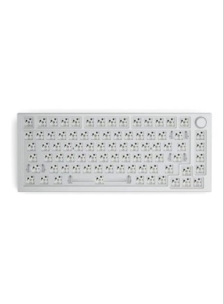 Glorious Gaming - GMMK PRO Barebones Custom Keyboard (ANSI USA) Compact 75% Keyboard with Knob, White Aluminum, DIY Mechanical Keyboard Kit, TKL, Hotswap, Cherry MX Style, Backlit RGB, USB-C Removable - v1675935103/N53383310A_1
