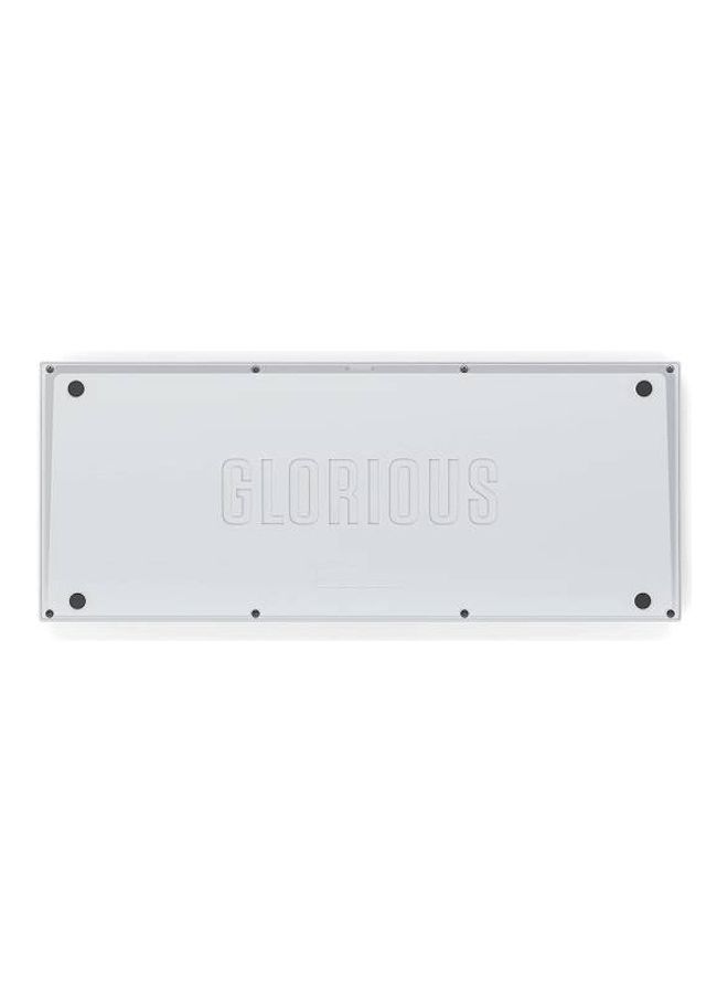 Glorious - Glorious Gaming - GMMK PRO Barebones Custom Keyboard (ANSI USA) Compact 75% Keyboard with Knob, White Aluminum, DIY Mechanical Keyboard Kit, TKL, Hotswap, Cherry MX Style, Backlit RGB, USB-C Removable - Image 1