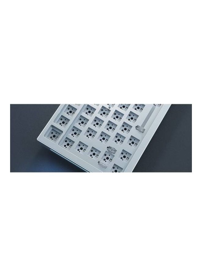 Glorious - Glorious Gaming - GMMK PRO Barebones Custom Keyboard (ANSI USA) Compact 75% Keyboard with Knob, White Aluminum, DIY Mechanical Keyboard Kit, TKL, Hotswap, Cherry MX Style, Backlit RGB, USB-C Removable - Image 1