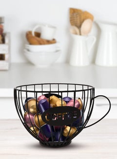 Generic Cofffee Capsule And Tea Bag Holder Black  - Image 2