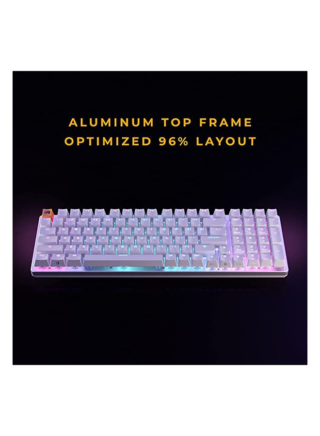 Glorious - Gaming Keyboard - GMMK 2 - TKL Hot Swappable Mechanical Keyboard, Red Switches, Wired, TKL Gaming Keyboard, Compact Keyboard - Full Size Keyboard (White RGB Keyboard) - Image 1