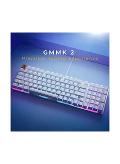 Glorious Gaming Keyboard - GMMK 2 - TKL Hot Swappable Mechanical Keyboard, Red Switches, Wired, TKL Gaming Keyboard, Compact Keyboard - Full Size Keyboard (White RGB Keyboard)  - Image 5