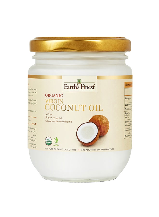 Earth's Finest Organic Virgin Coconut Oil 200ml  - Image 1