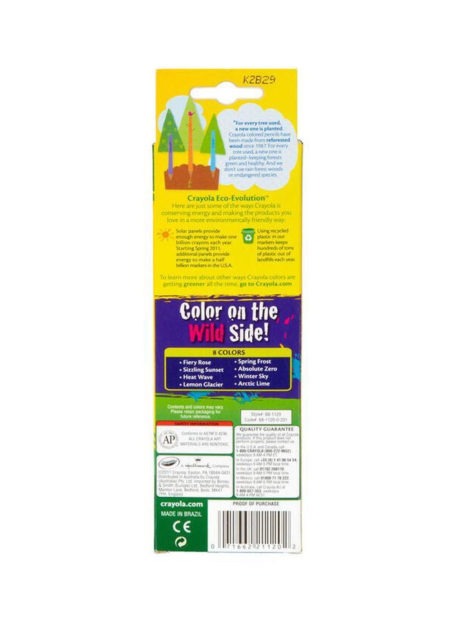 كرايولا - 8 قطع أقلام رصاص ملونة، 10.6سم - Image 2