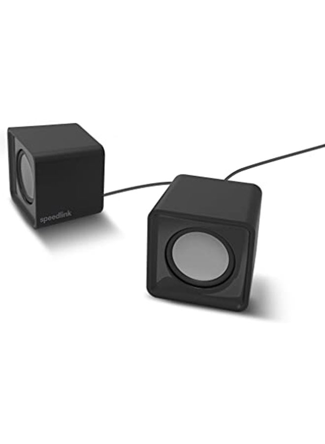 سبيدلينك - مكبرات صوت ستيريو توكسو SL-810004-BK أسود - Image 1