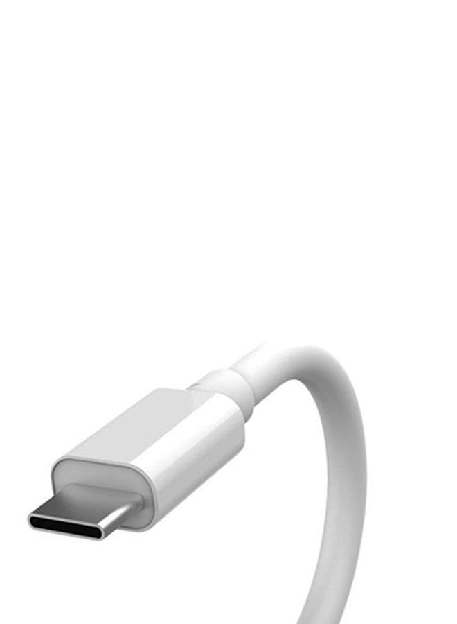 2-in-1 Audio & Charge USB-C Adapter White